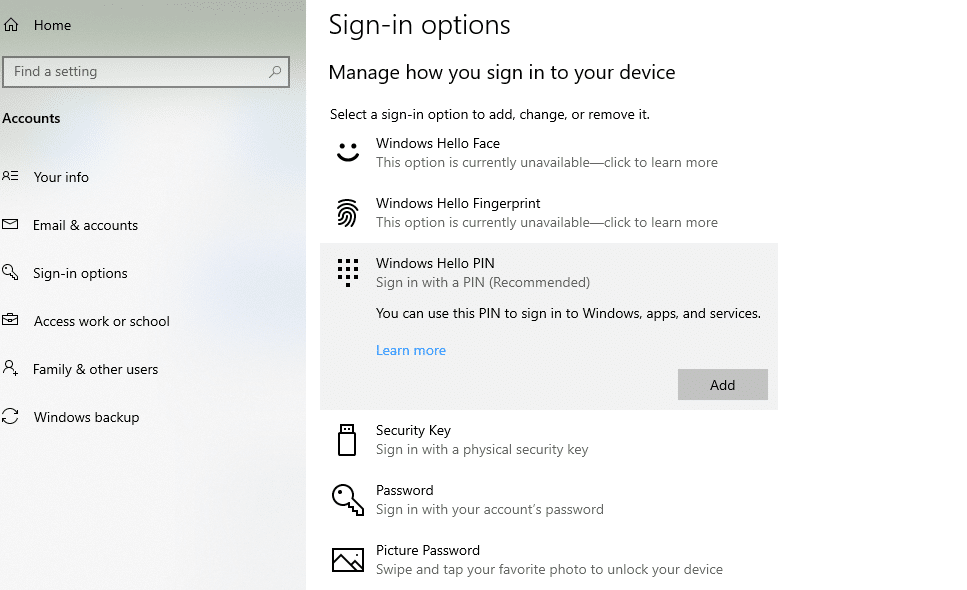 Setting Up Passkeys on Windows (Windows Hello)